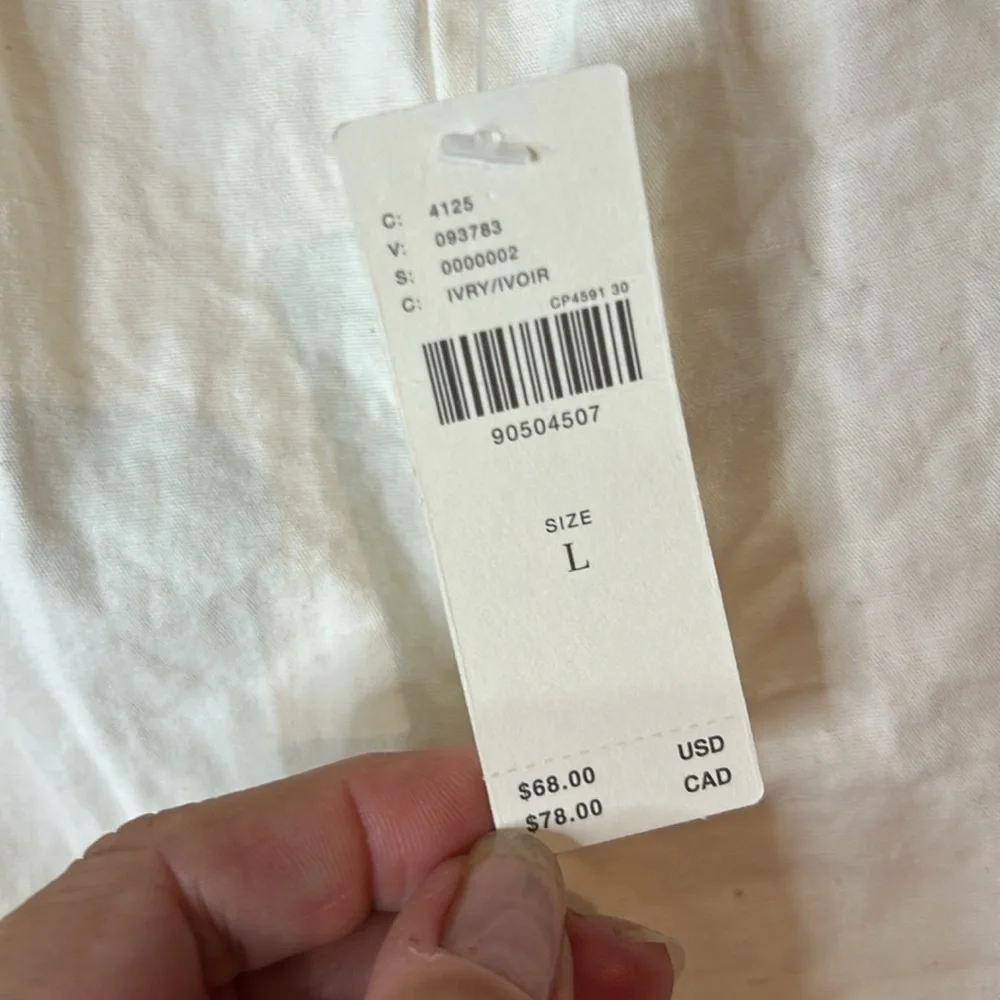 NWT Ladies size large Anthropologie Linen blended high waisted short-shorts - Picture 4 of 9